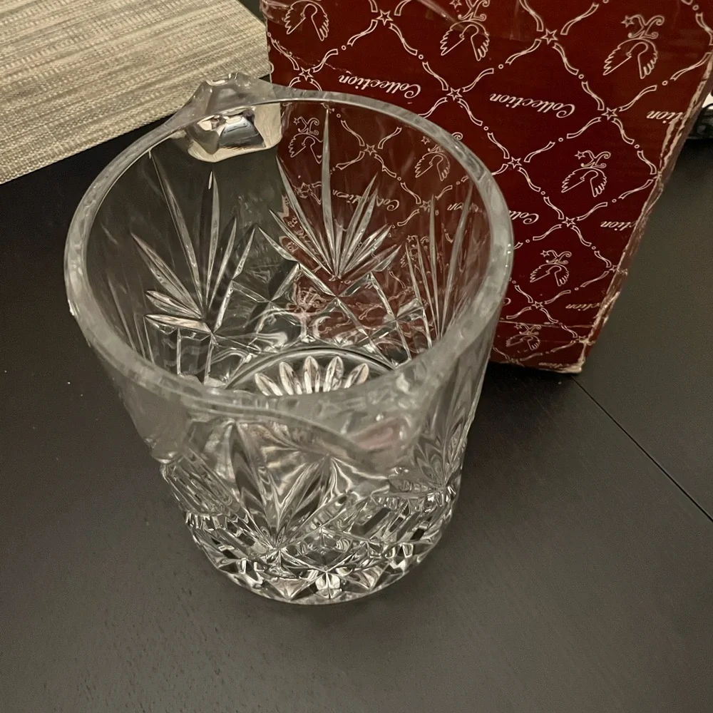 Vintage crystal champagne ice bucket